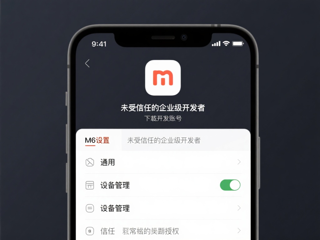 信任开发者账号：在下载M6米乐App之后，如果设备